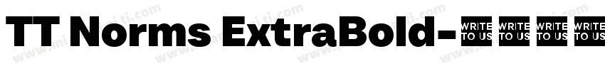 TT Norms ExtraBold字体转换